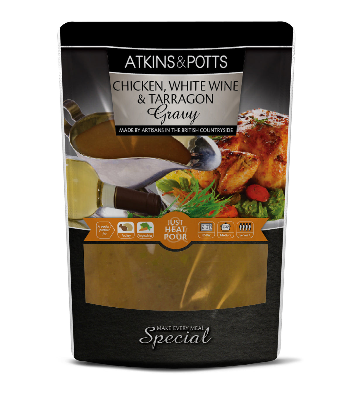 Chicken, White Wine & Tarragon Gravy