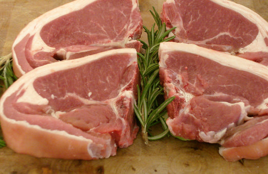 4 lamb chops